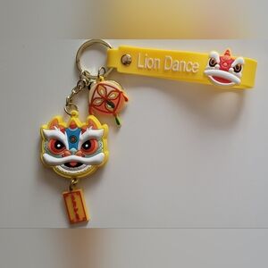 Chinese Lion Wristlet Keychain